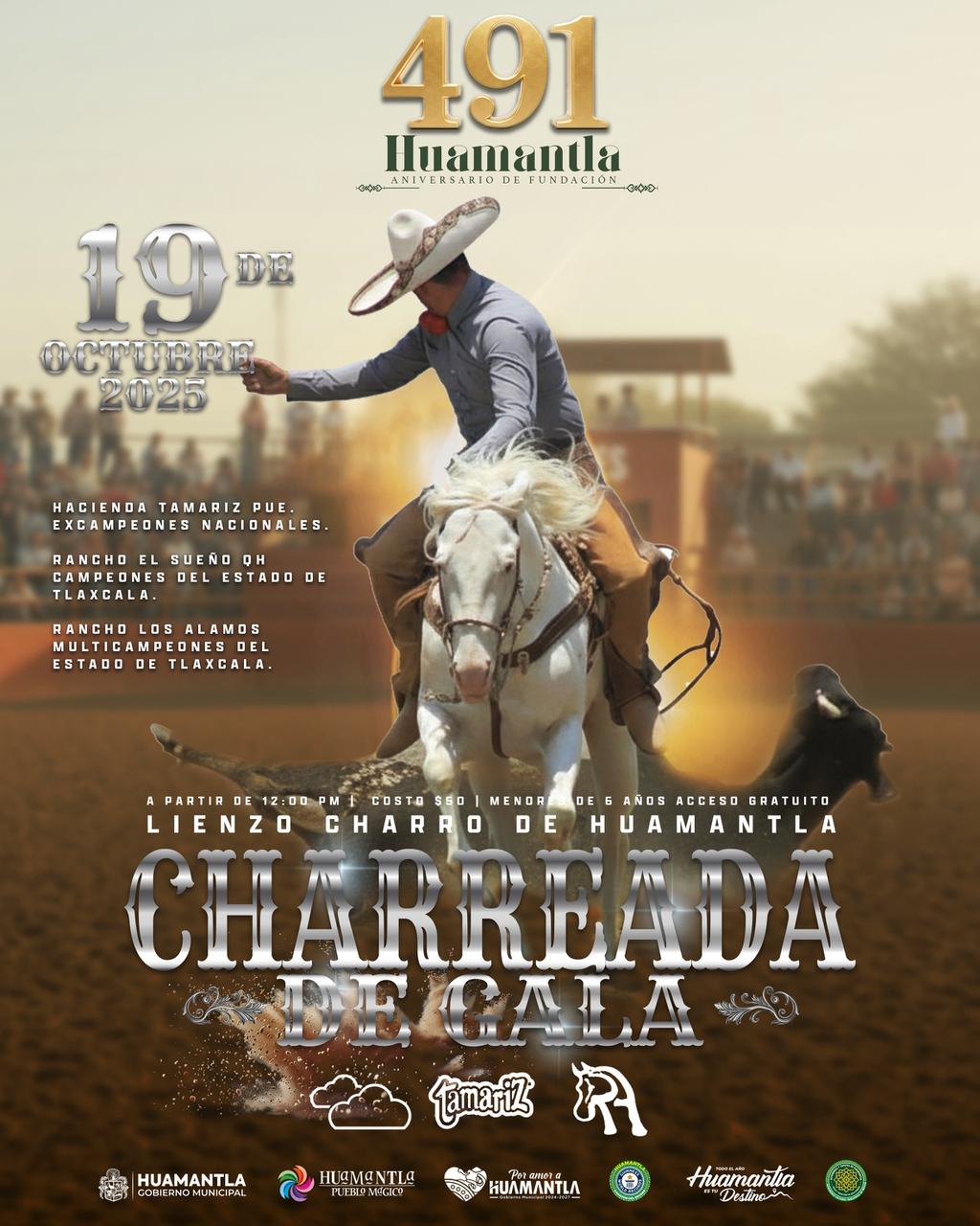 Huamantla vive su tradición charra en grande